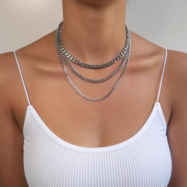 Silver chains for on sale women