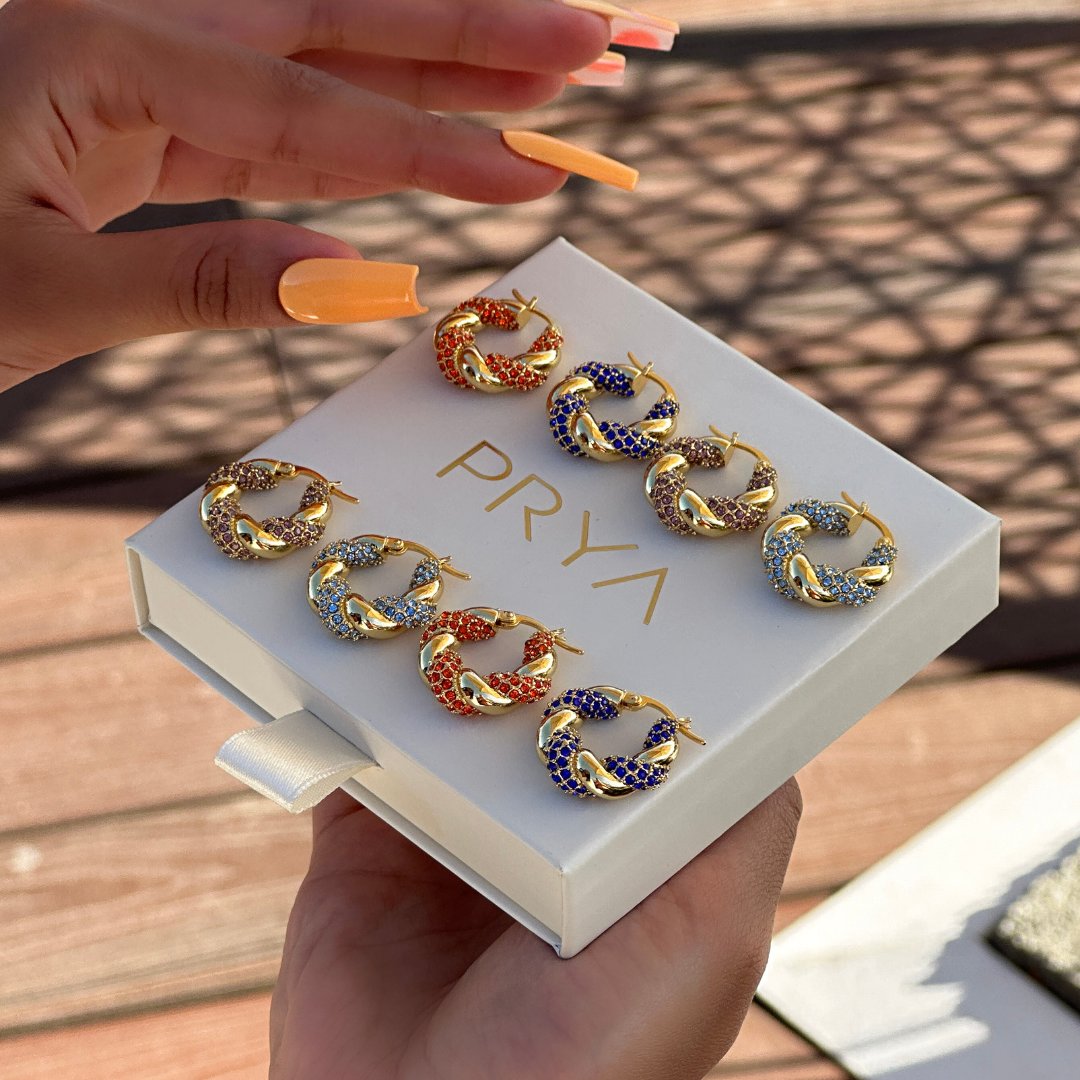 Pcaya Earrings 2 Pack Gold Colour main image 1