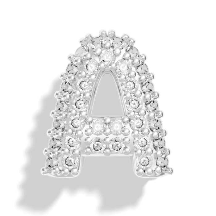 pave silver bubble charm in A