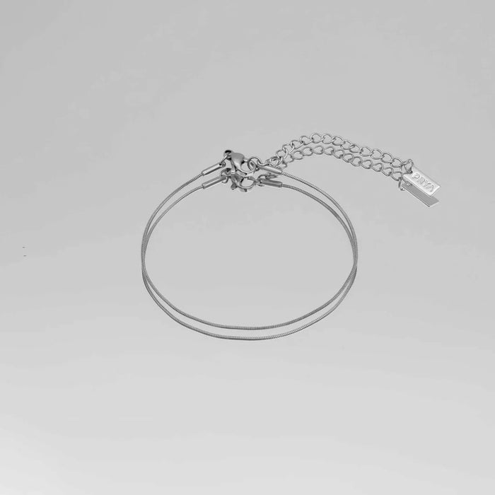 silver snake chain anklet