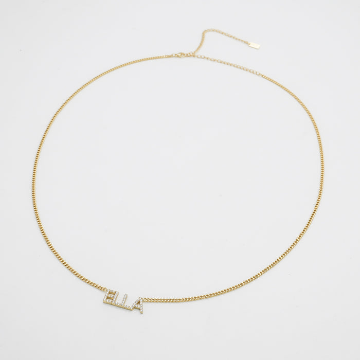 ICY Classic Bauchkette mit individuellem Namen