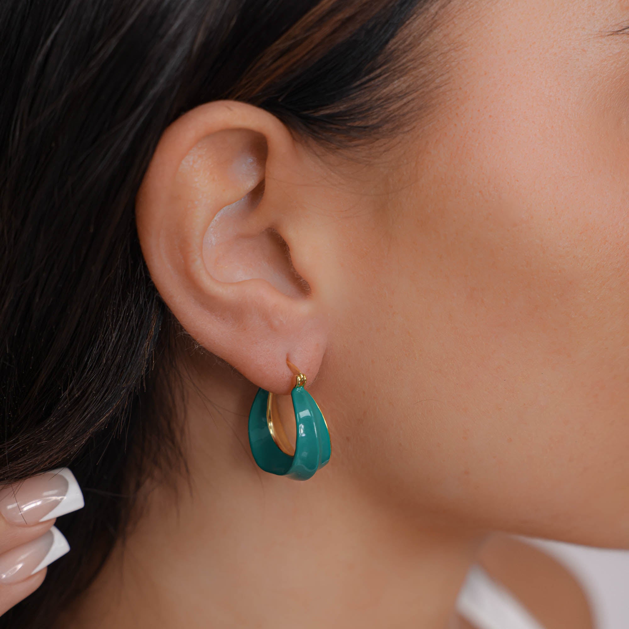 Katia Earrings Emerald