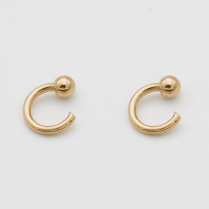 Lara Half Hoop Earrings