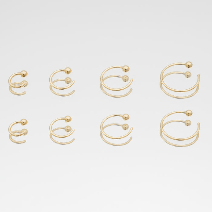 Lara Half Hoop Earrings