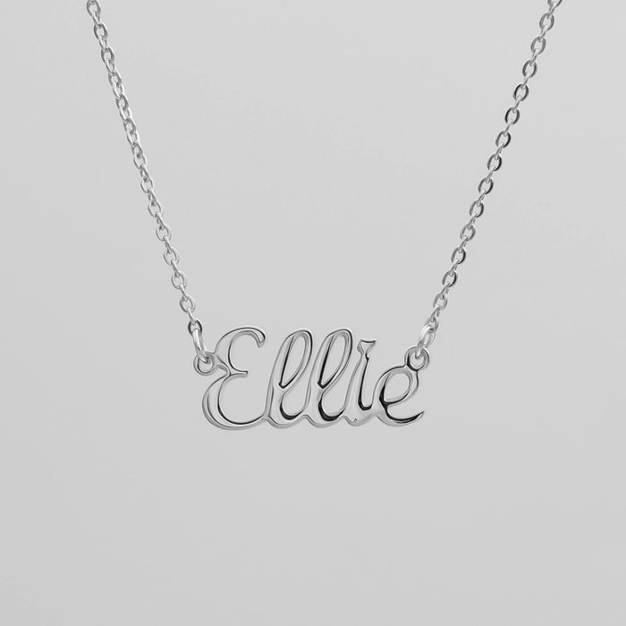 Silver Miami Custom Name Necklace from PRYA Jewellery UK