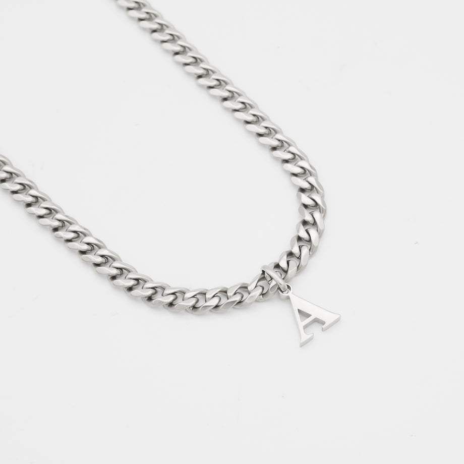 Collier Initiale Mya | Cubain épais