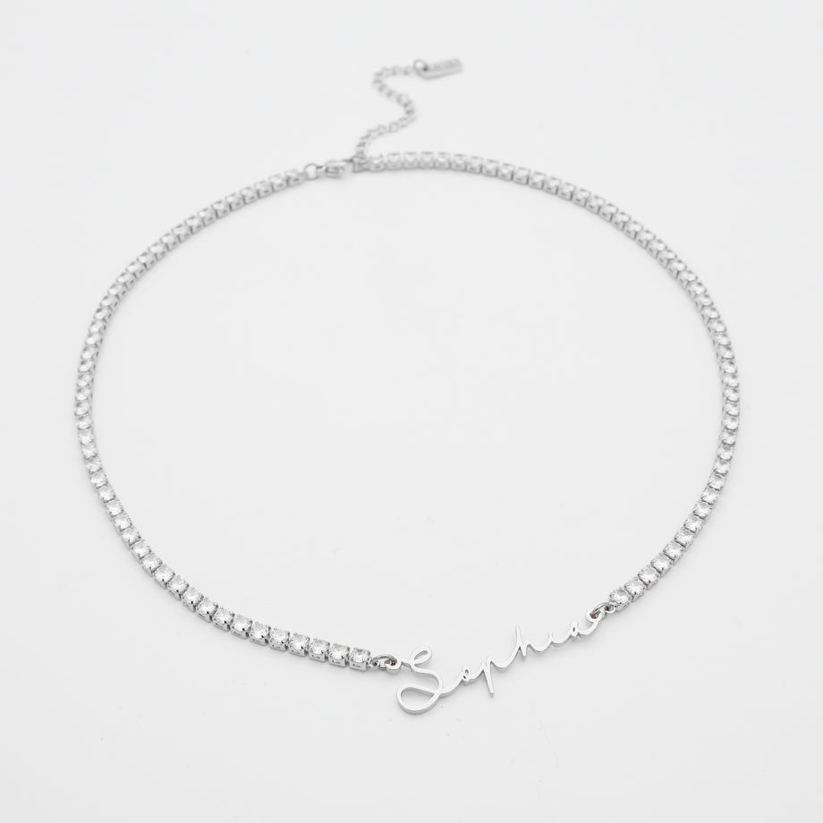 Selina Name Tennis Necklace