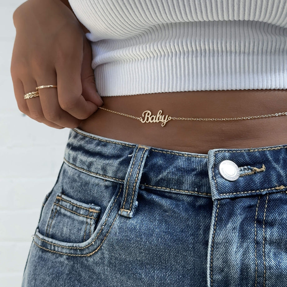 Miami Custom Name Belly Chain