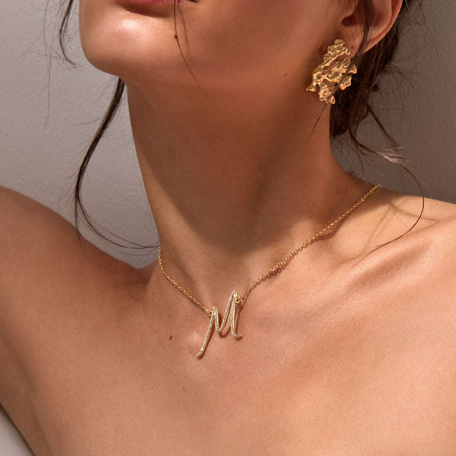 Collier avec initiale Sydney