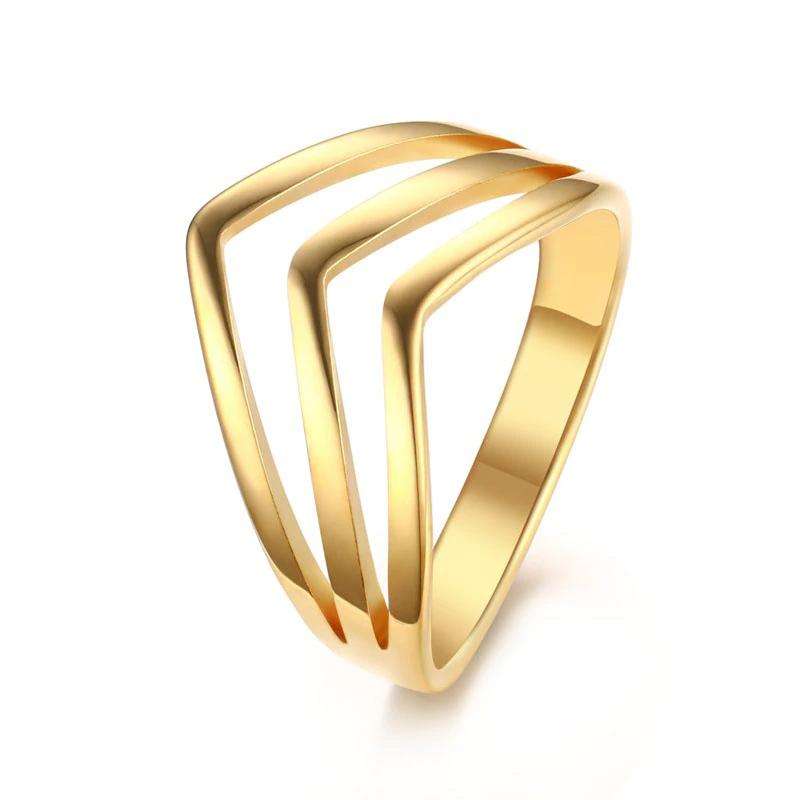3 Strand Chevron Ring | PRYA