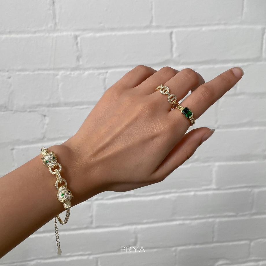 Verstellbarer kubanischer Callie-Ring