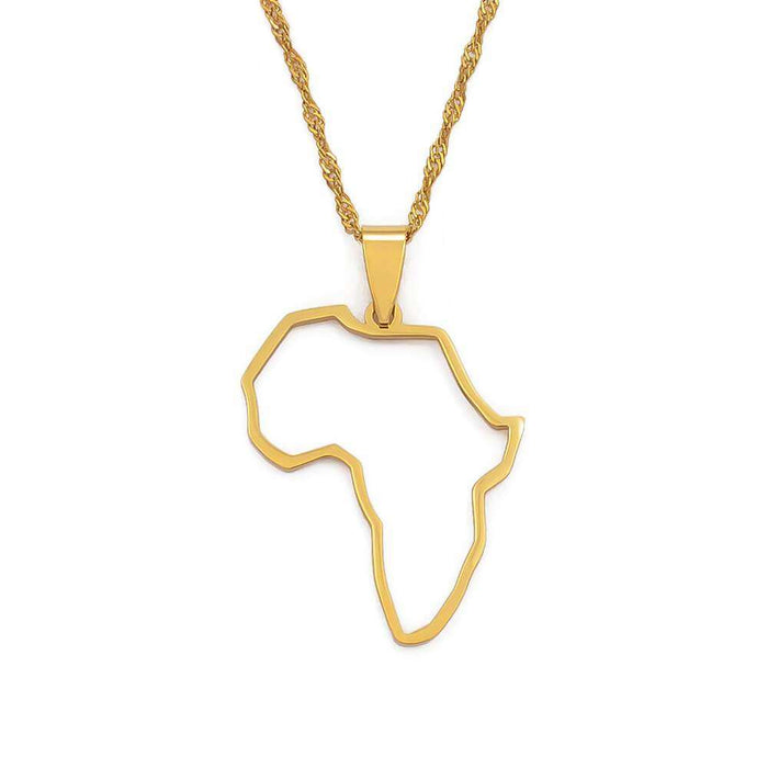 Africa Outline Necklace | PRYA
