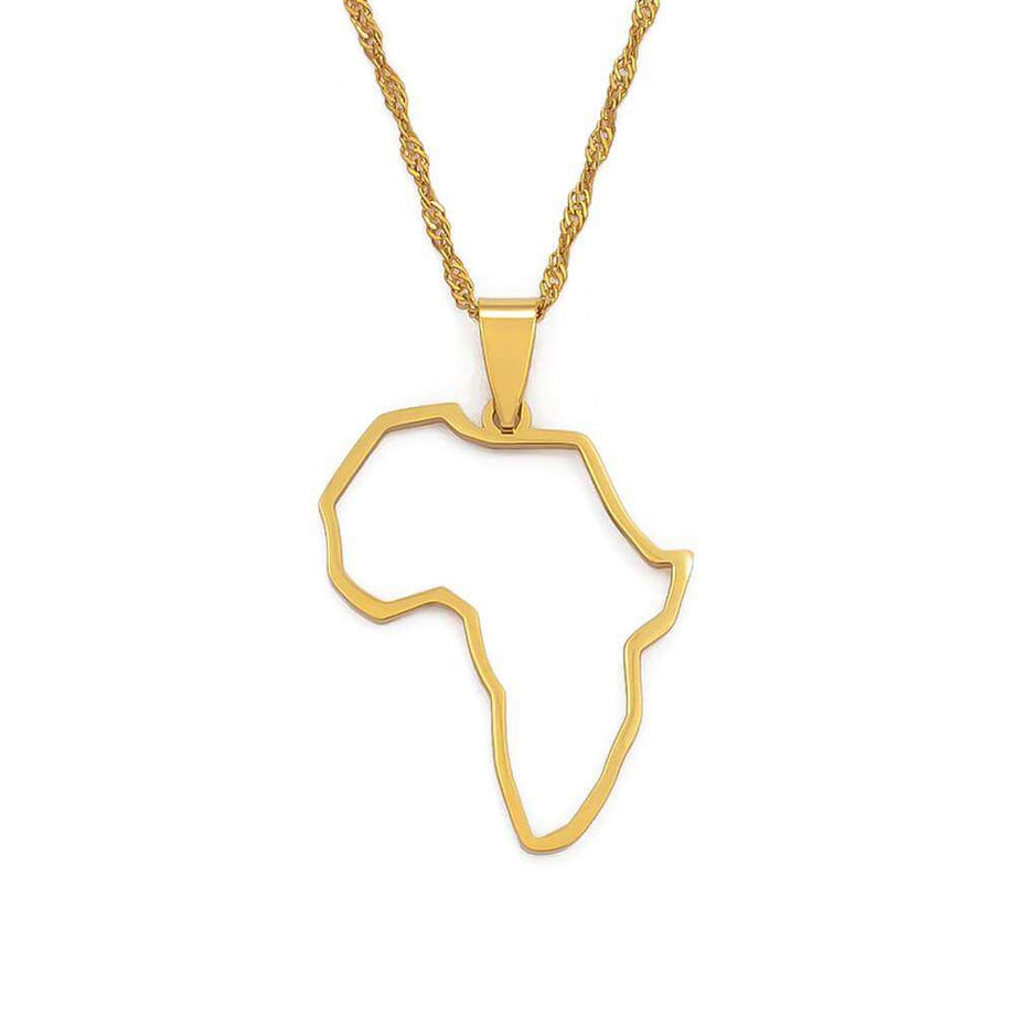 Africa Outline Necklace | PRYA