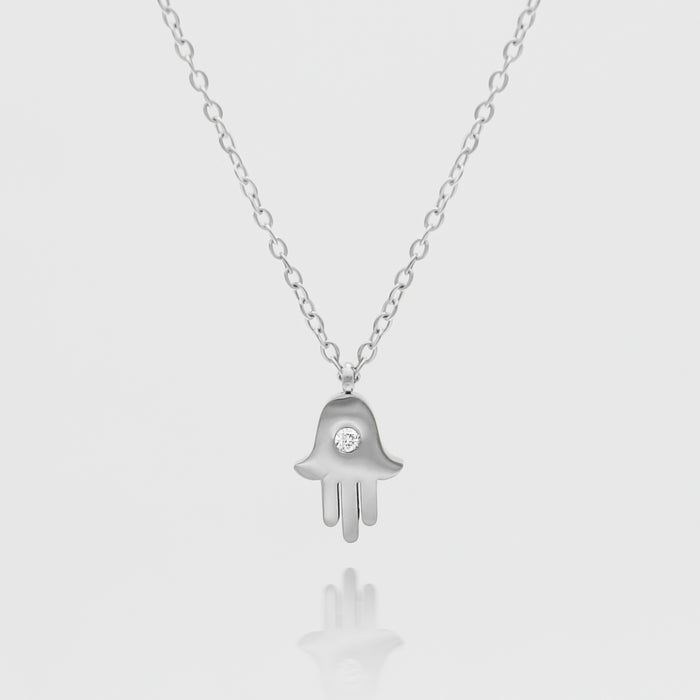 Amalie Hand of Hamsa Necklace