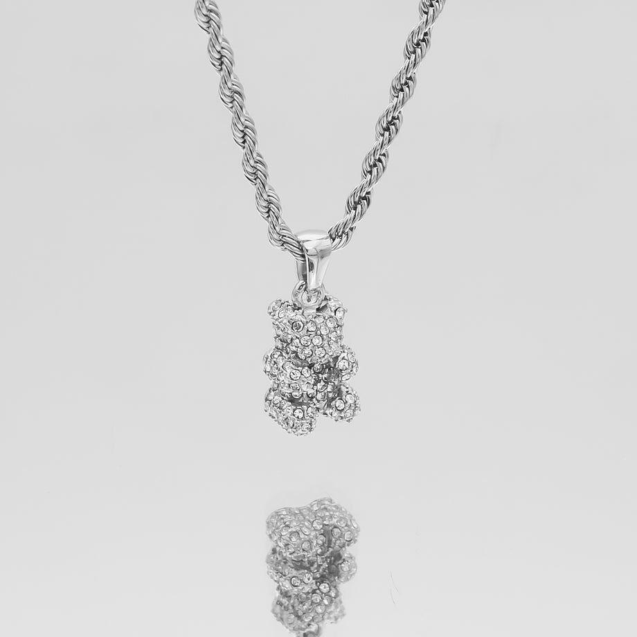 Beau Bear Pave Necklace
