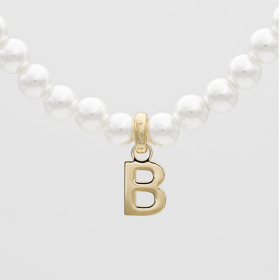 Classic Pearl Initial Bracelet
