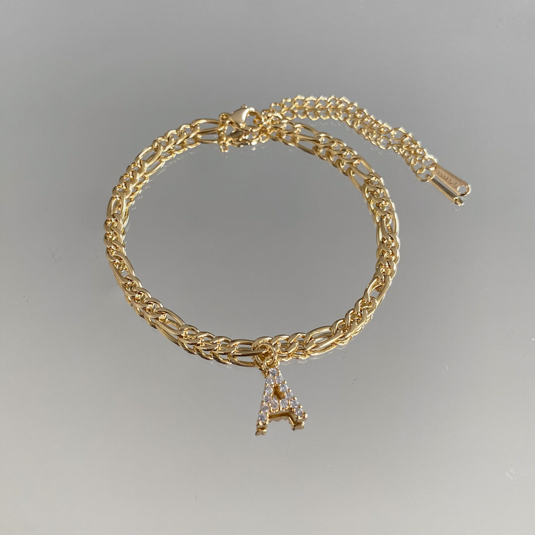 Initial Anklet from PRYA Jewellery UK