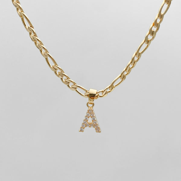 ICY Initial Necklace | Figaro | PRYA