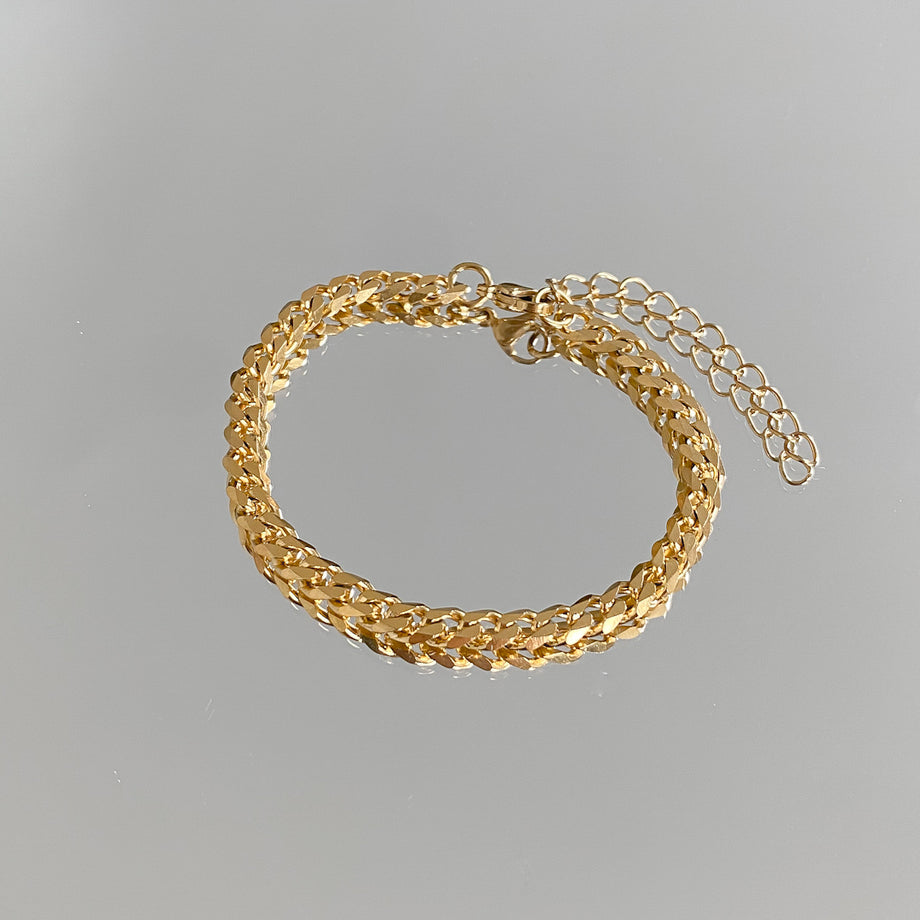 Classic Cuban Anklet Gold, 5mm | PRYA
