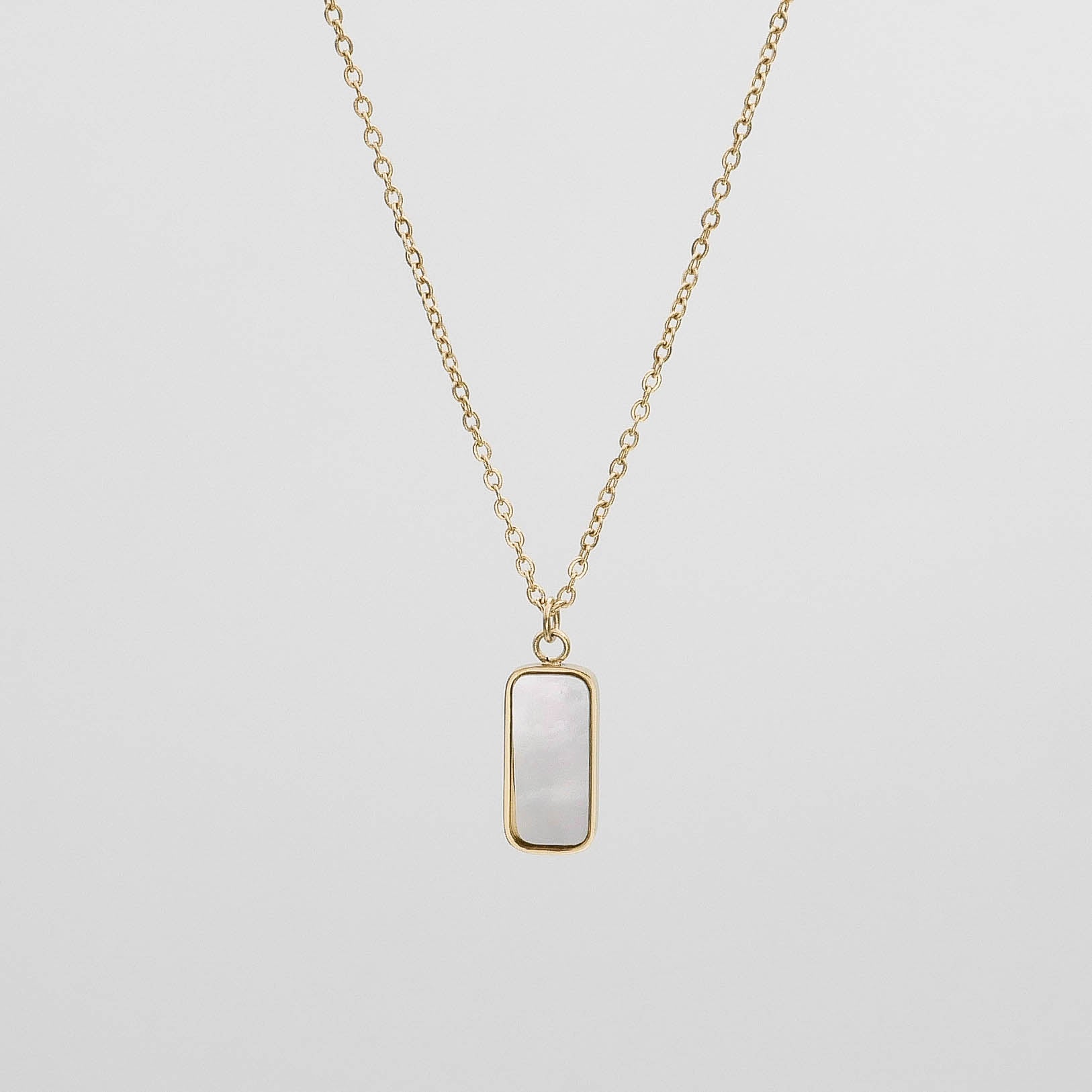 Janelle Opal Tablet Necklace - Main Image