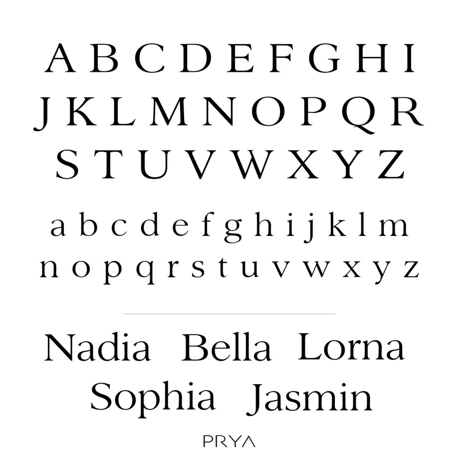 font script of Monaco custom name necklace