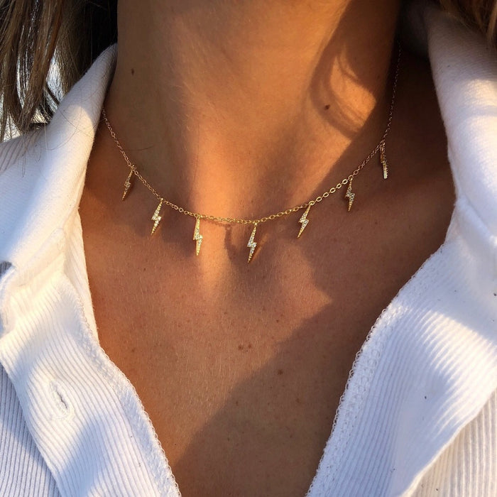 Lighting Bolt Choker | PRYA