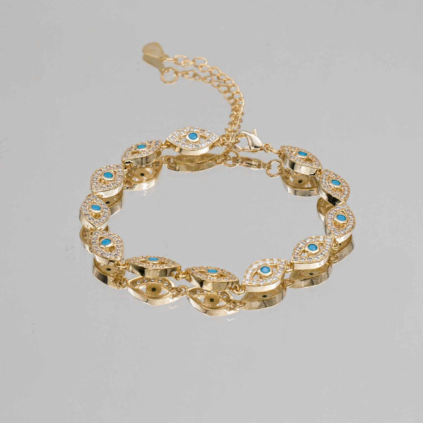 Malika Eye Bracelet | Gold