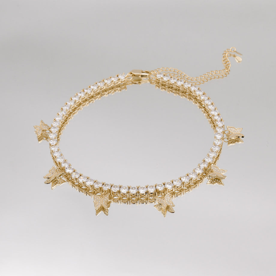 Butterfly Tennis CZ Choker | PRYA™