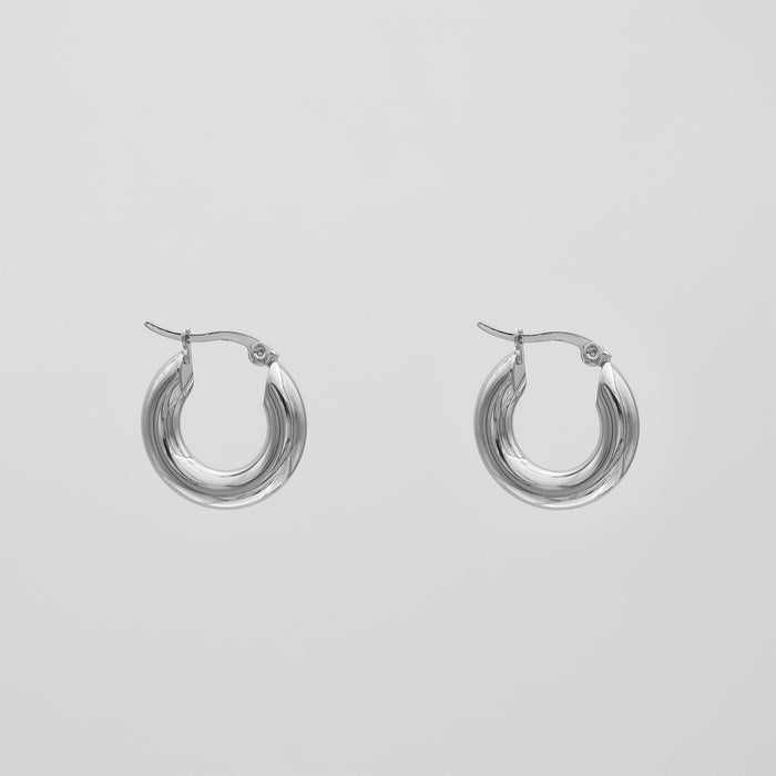 Classic Silver Filled Hoops