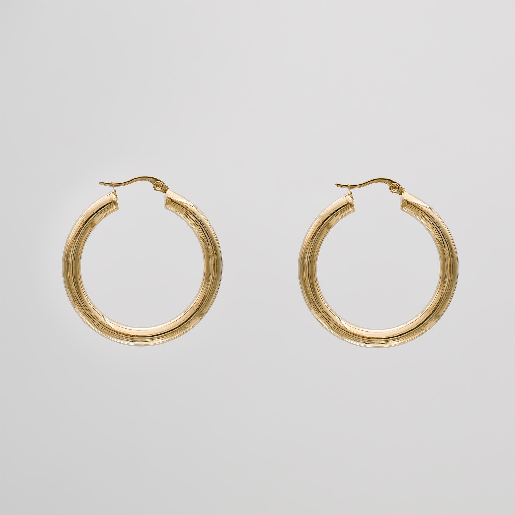 Classic Gold Filled Hoops Gold Hoop Earrings PRYA
