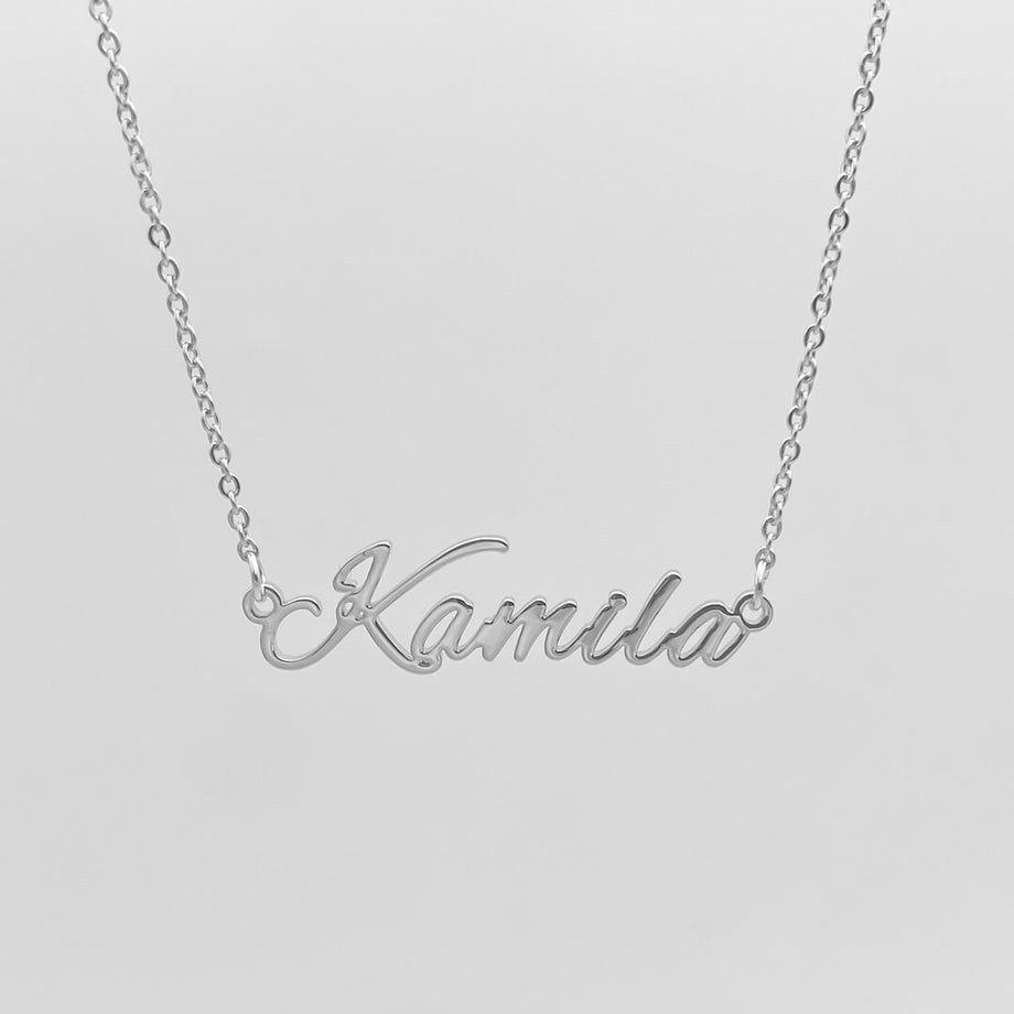 Venice Custom Name Necklace, Silver (Plated) / 40cm | PRYA