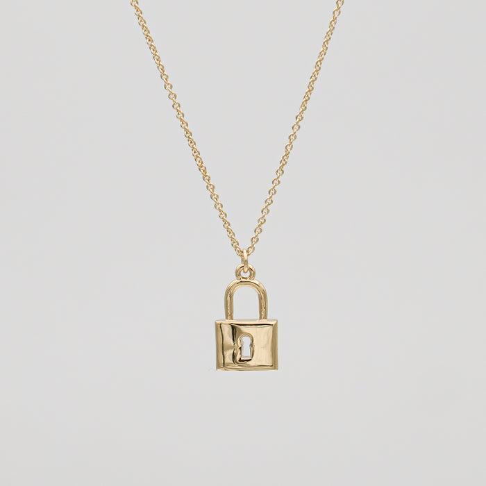 Sarai CZ Lock Necklace