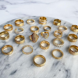 How to measure your ring size - Collection of rings