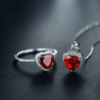 Unusual Valentine's Gifts - Valentine Ring and Necklace