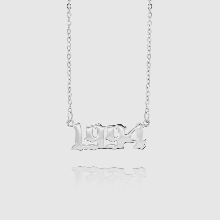 Silver Birth Year Necklace 1994 | PRYA