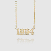 Gold Birth Year Necklace 1994 | PRYA