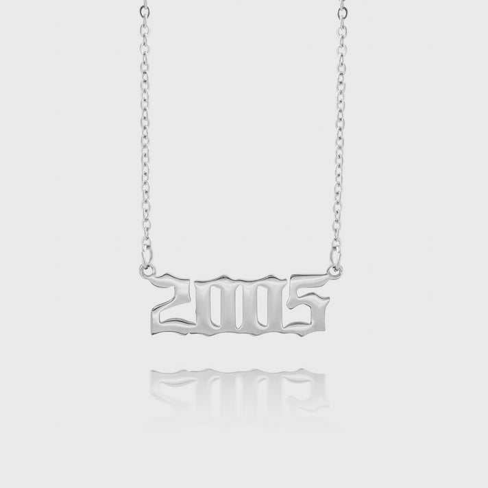 Silver Birth Year Necklace 2005 | PRYA