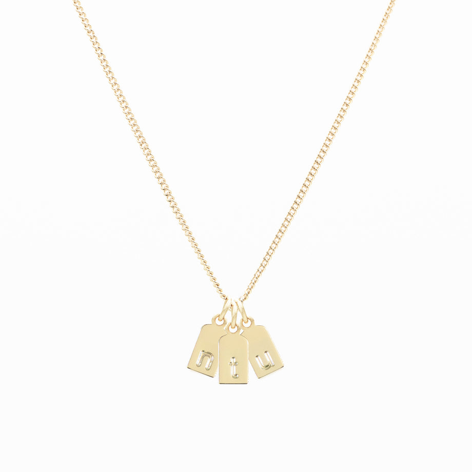 Sloane Initial Tag Necklace