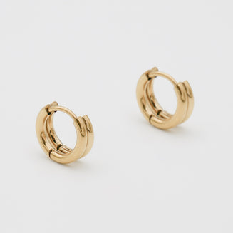 amara earrings huggie gold