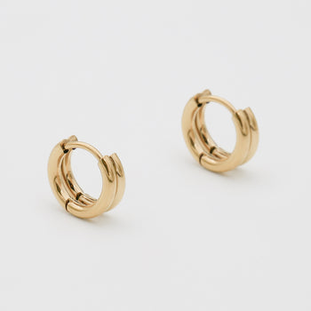 amara earrings huggie gold