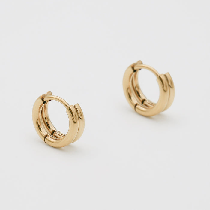 amara earrings huggie gold