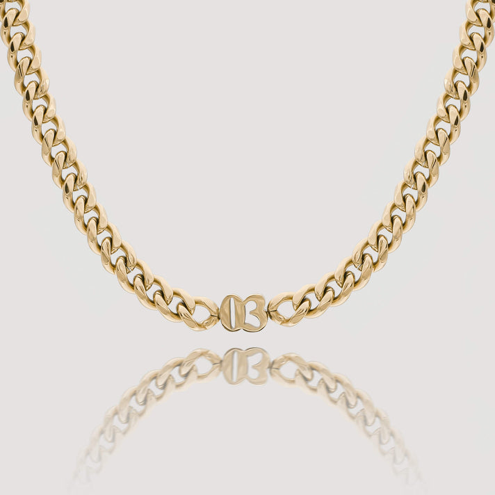 personalised 18k gold plated birth year choker necklace