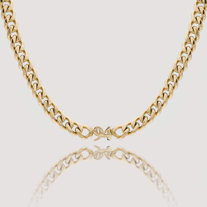 personalised 18k gold plated birth year choker necklace