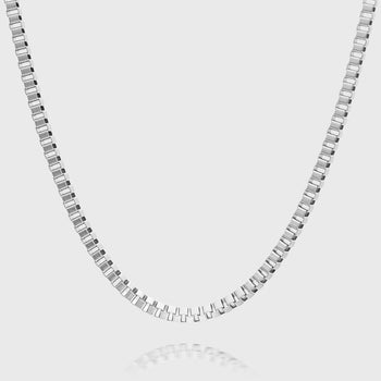 Box Chain Necklace | Silver