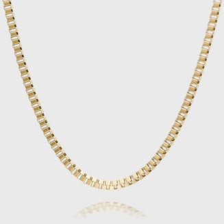 Box Chain Necklace | Gold