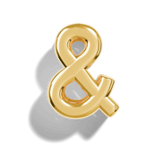 Gold Bubble Letter Charms