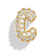 Gold Pave Bubble Letter Charms