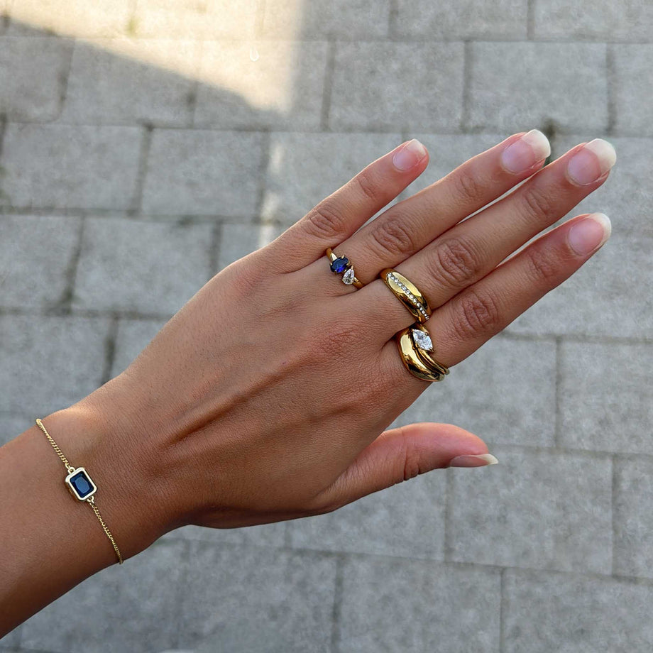 Elara Clear Stone Ring