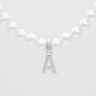 Classic Pearl Initial Necklace