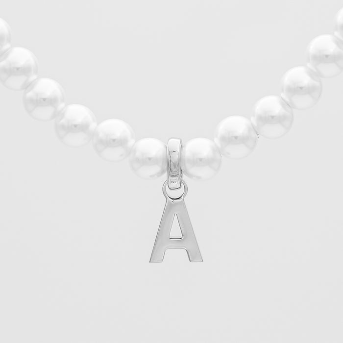 Collier Initial Perle Classique